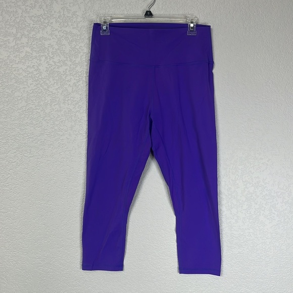 Zyia Ascend High Rise Capri Legging Purple Size 14 16 - Picture 4 of 14